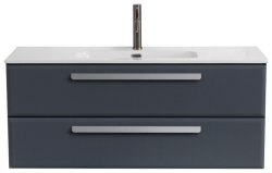 Тумба с раковиной Cezares Eco-cer-n 00-00017255 121x51 подвесная, графит