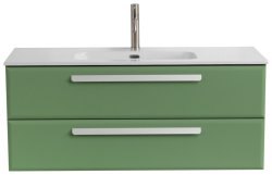 Тумба с раковиной Cezares Eco-cer-n 00-00017259 121x51 подвесная, фисташковая софт