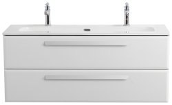 Тумба с раковиной Cezares Eco-cer-n 00-00017268 121x51 подвесная, белая матовая