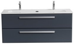 Тумба с раковиной Cezares Eco-cer-n 00-00017269 121x51 подвесная, графит