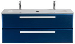 Тумба с раковиной Cezares Eco-cer-n 00-00017270 121x51 подвесная, сапфир