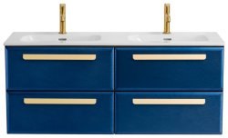 Тумба с раковиной Cezares Eco-cer-n 00-00017281 121x51 подвесная, сапфир
