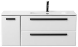 Тумба с раковиной Cezares Eco-cer-n 00-00017285 121x51 подвесная, белая глянцевая