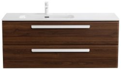 Тумба с раковиной Cezares Eco-cer-n 00-00017288 121x51 подвесная, орех шоколад софт
