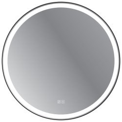 Зеркало с подсветкой Cezares Cadro CZR-SPC-CADRO-700-LED-TCH-WARM 70.7x70.7, черный