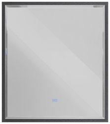 Зеркало с подсветкой Cezares Interni CZR-SPC-INT-1000-900-LED-TCH-WARM-TIT 100x90, титан