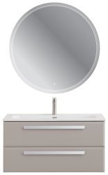Тумба с раковиной Cezares Eco-cer-n 00-00021088 101x51 подвесная, серо-бежевая матовая