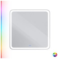 Зеркало с подсветкой Cezares CZR-SPC-MC-800-800-RGB-TCH 80x80