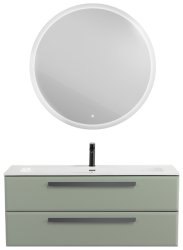 Тумба с раковиной Cezares Eco-cer-n 00-00021267 121x51 подвесная, светло-зеленая матовая