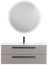 Тумба с раковиной Cezares Eco-cer-n 00-00021268 121x51 подвесная, серо-бежевая матовая