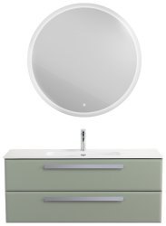 Тумба с раковиной Cezares Eco-cer-n 00-00021272 121x51 подвесная, светло-зеленая матовая