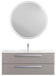 Тумба с раковиной Cezares Eco-cer-n 00-00021273 121x51 подвесная, серо-бежевая матовая