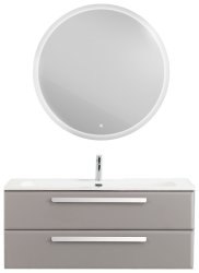Тумба с раковиной Cezares Eco-cer-n 00-00021288 121x51 подвесная, серо-бежевая матовая