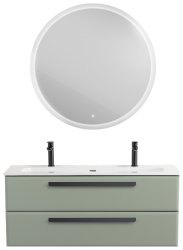 Тумба с раковиной Cezares Eco-cer-n 00-00021302 121x51 подвесная, светло-зеленая матовая