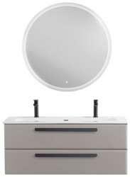 Тумба с раковиной Cezares Eco-cer-n 00-00021303 121x51 подвесная, серо-бежевая матовая