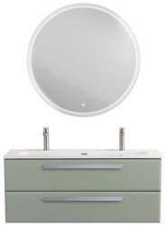 Тумба с раковиной Cezares Eco-cer-n 00-00021307 121x51 подвесная, светло-зеленая матовая