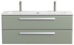 Тумба с раковиной Cezares Eco-cer-n 00-00021312 121x51 подвесная, светло-зеленая матовая