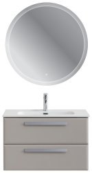Тумба с раковиной Cezares Eco-cer-n 00-00021360 81x51 подвесная, серо-бежевая матовая