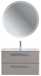 Тумба с раковиной Cezares Eco-cer-n 00-00021365 81x51 подвесная, серо-бежевая матовая
