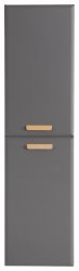 Шкаф-пенал Cezares Eco ECO-CER-N-1500-2A-SC-GSO-P 40x150, темно-серый матовый