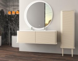 Тумба с раковиной Cezares Idra 00-00018416 144x44 подвесная, хлопок
