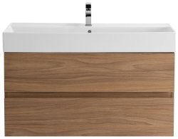 Тумба с раковиной Cezares Molveno 46 00-00011435 100x62 подвесная, светлый орех
