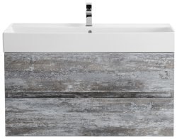 Тумба с раковиной Cezares Molveno 46 00-00012027 100x62 подвесная, серое дерево