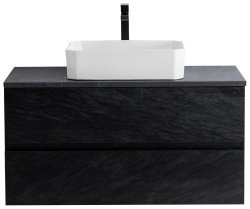 Тумба с раковиной Cezares Molveno 46 00-00012895 80x52 подвесная, черная
