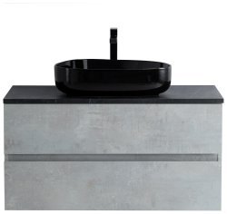 Тумба с раковиной Cezares Molveno 46 00-00012900 100x52 подвесная, бетон