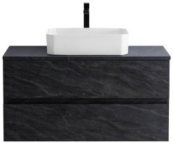 Тумба с раковиной Cezares Molveno 46 00-00012902 100x52 подвесная, антрацит