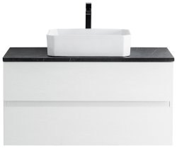 Тумба с раковиной Cezares Molveno 46 00-00012903 100x52 подвесная, белый лед