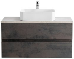 Тумба с раковиной Cezares Molveno 46 00-00012916 100x52 подвесная, оксид
