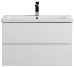 Тумба с раковиной Cezares Molveno 46 00-00018008 81x53 подвесная, белый лед