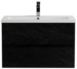 Тумба с раковиной Cezares Molveno 46 00-00018009 81x53 подвесная, черная