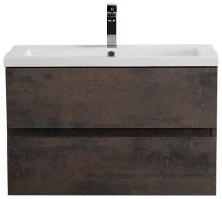 Тумба с раковиной Cezares Molveno 46 00-00018010 81x53 подвесная, оксид