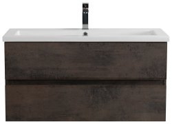 Тумба с раковиной Cezares Molveno 46 00-00018017 101x53 подвесная, оксид