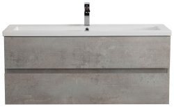 Тумба с раковиной Cezares Molveno 46 00-00018027 121x53 подвесная, бетон