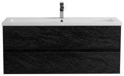 Тумба с раковиной Cezares Molveno 46 00-00018028 121x53 подвесная, черная