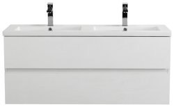 Тумба с раковиной Cezares Molveno 46 00-00018031 121x53 подвесная, белый лед