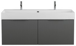 Тумба с раковиной Cezares Premium 45309 121x54 подвесная, серое облако