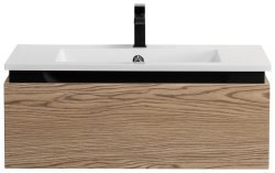 Тумба с раковиной Cezares Slider 00-00017102 100x31 подвесная, дуб тангент