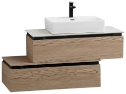 Тумба с раковиной Cezares Slider 00-00018463 101x62 подвесная, дуб тангент
