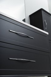 Тумба с раковиной Cezares Tiffany 00-00012650 100x56 подвесная, черный графит