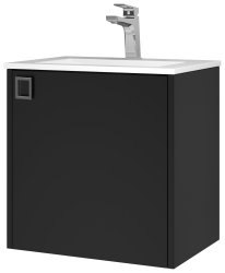 Тумба с раковиной в ванную Uperwood Aurora KAurora50bm 50x36, черный матовый