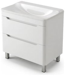 Тумба под раковину Uperwood Ocean TOceanF100w2 100x44 напольная, белая, 2 ящика