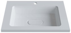 Тумба с раковиной Uperwood Modul 393020548 65x45 подвесная, матовая, белая
