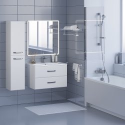 Тумба с раковиной Uperwood Foster 291020531 80x45 подвесная, белая