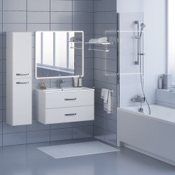 Тумба с раковиной Uperwood Foster 291020532 90x45 подвесная, белая