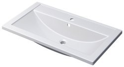 Тумба с раковиной Uperwood Foster New KFosterNEW80b 80x45 подвесная, черная
