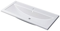 Тумба с раковиной Uperwood Foster New KFosterNEW100b 100x45 подвесная, черная